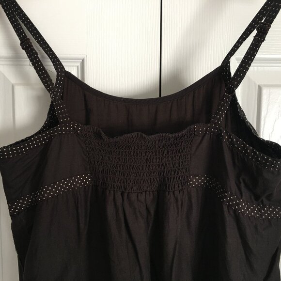 Brown Cotton Floral Sundress-Lined - Picture 4 of 5